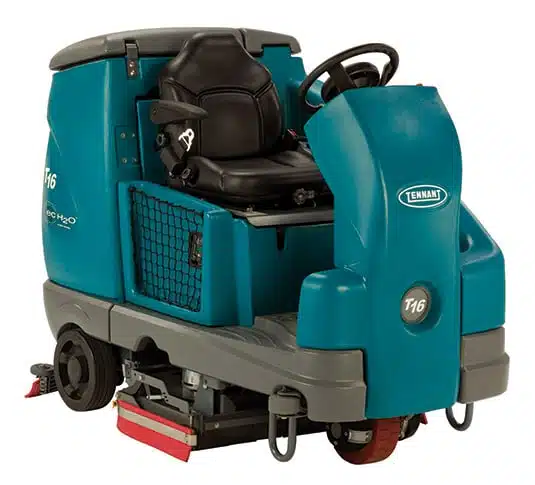 tennant T16 ride-on floor scrubber rental machine